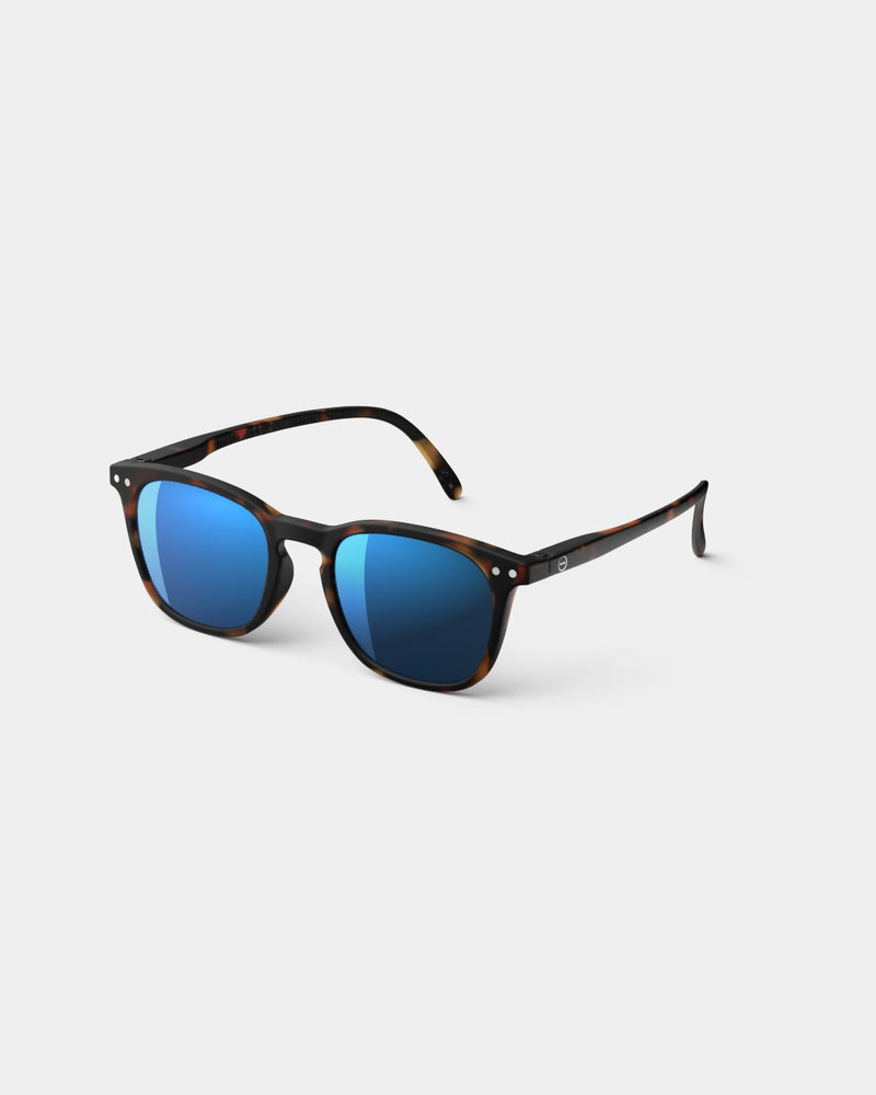 Junior Sunglasses | #E Tortoise Blue Mirror