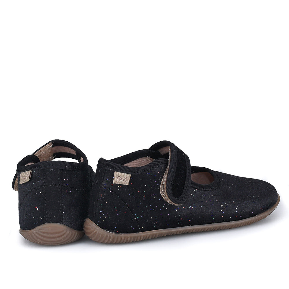 (EK4000D-2) Emel slippers - Black Velvet