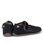 (EK4000D-2) Emel slippers - Black Velvet