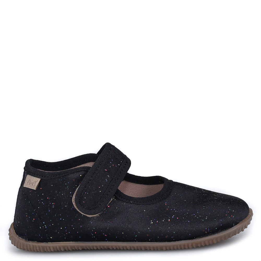 (EK4000D-2) Emel slippers - Black Velvet