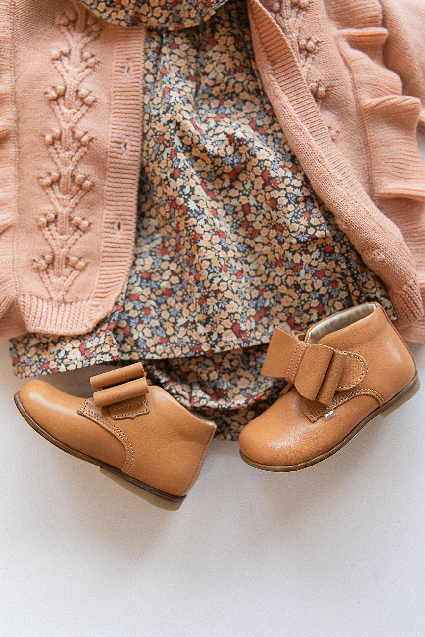 (1899-5) Emel Brown bow velcro - MintMouse (Unicorner Concept Store)