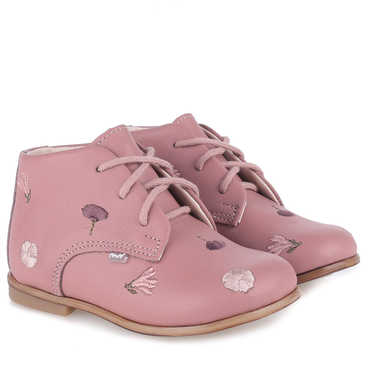 (1426G-2) Emel flowered classic first shoes pink - MintMouse (Unicorner Concept Store)