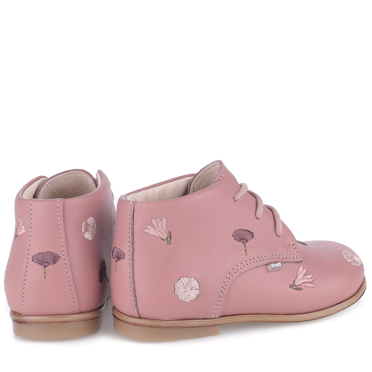(1426G-2) Emel flowered classic first shoes pink - MintMouse (Unicorner Concept Store)