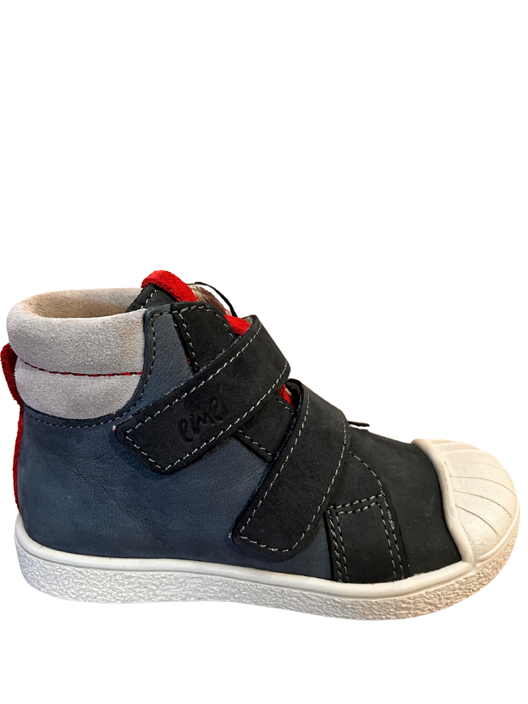 (2758A-3) Emel first velcro shoes -Blue