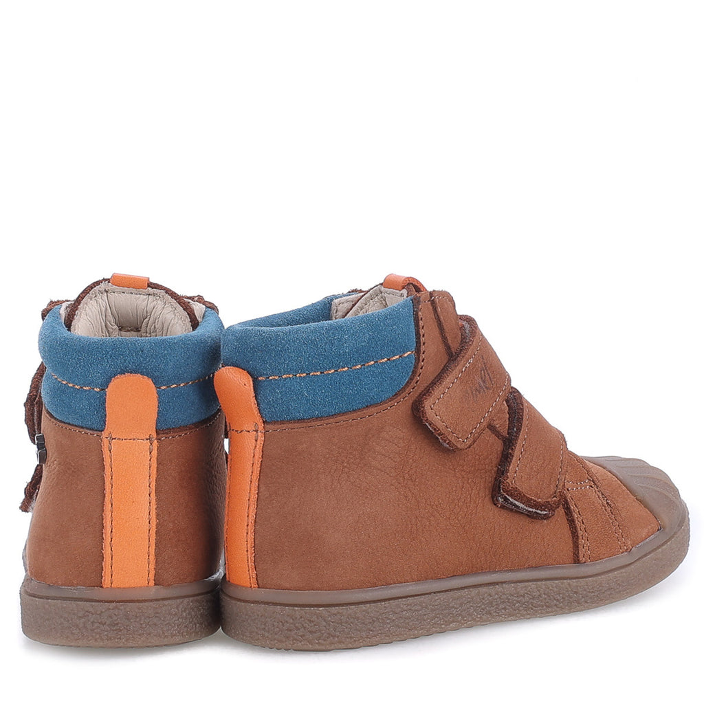 (2758A-4) Emel first velcro shoes - Brown - MintMouse (Unicorner Concept Store)