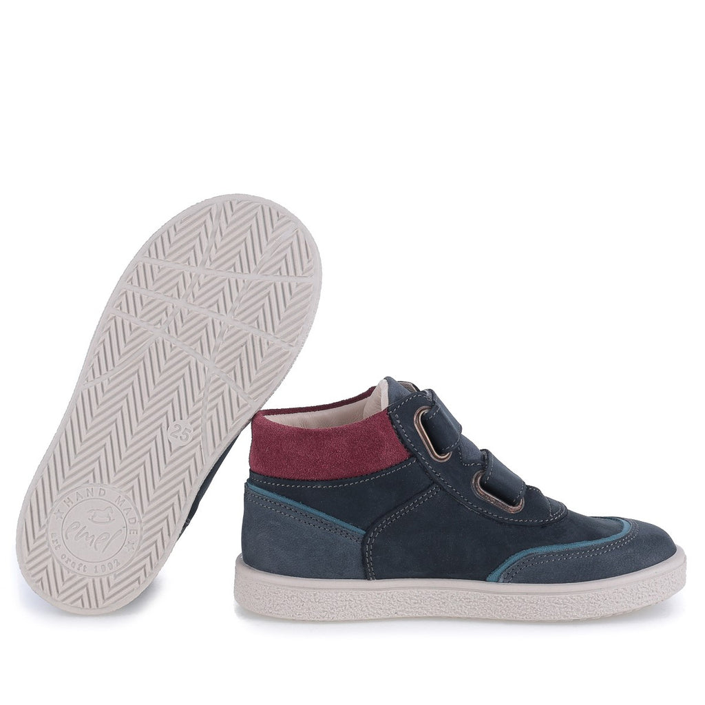 (2754) Emel first velcro shoes -Blue - MintMouse (Unicorner Concept Store)