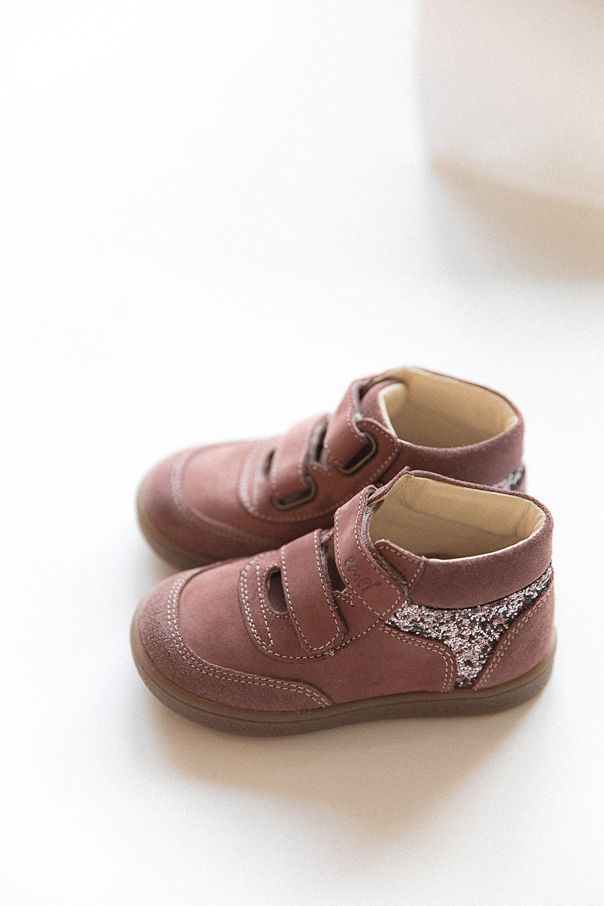 (2754A-3) Emel first velcro shoes - pink glitter - MintMouse (Unicorner Concept Store)