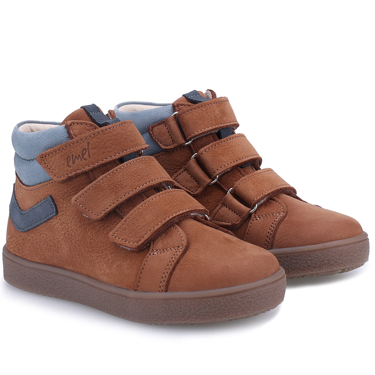 (2777A) Emel Brown velcro trainers - MintMouse (Unicorner Concept Store)