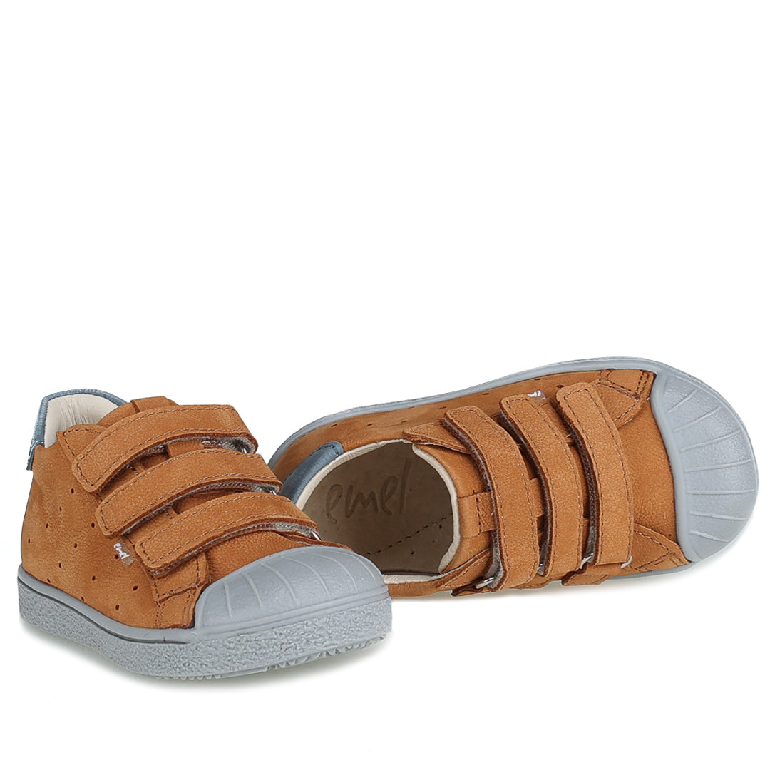 (2804-14 / 2805-14) Low Bumper Trainers Brown velcro - MintMouse (Unicorner Concept Store)
