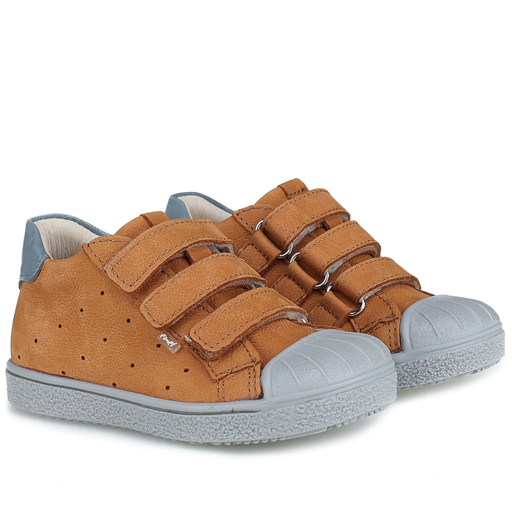 (2804-14 / 2805-14) Low Bumper Trainers Brown velcro - MintMouse (Unicorner Concept Store)