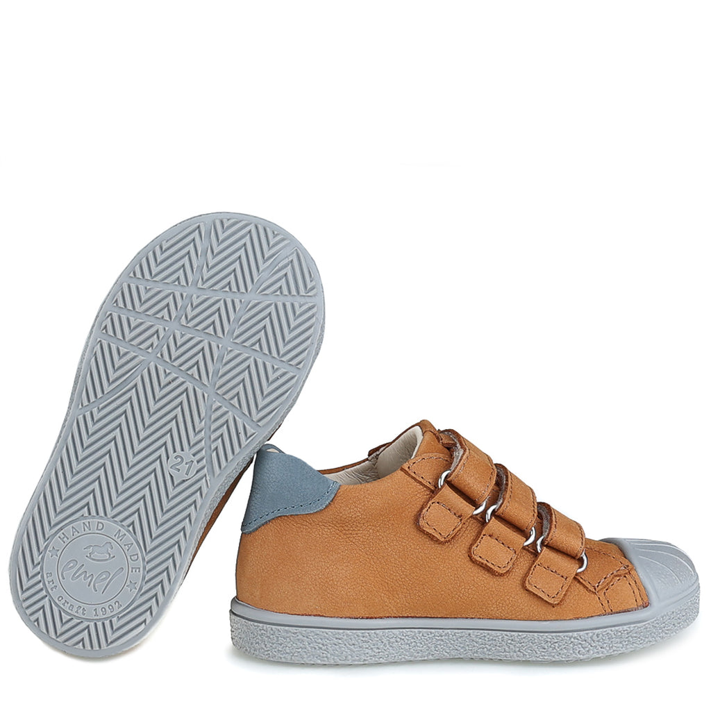 (2804-14 / 2805-14) Low Bumper Trainers Brown velcro - MintMouse (Unicorner Concept Store)