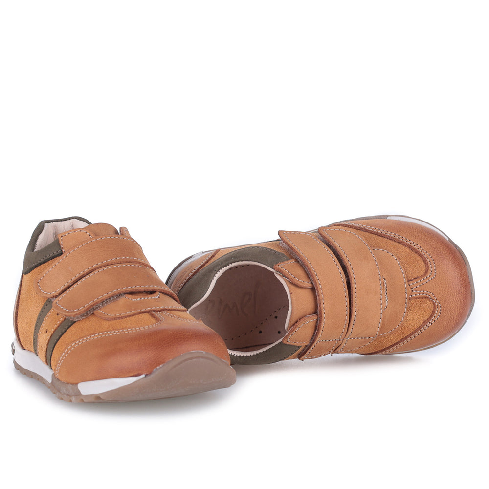 (2333-41) Brown Velcro Trainers - MintMouse (Unicorner Concept Store)