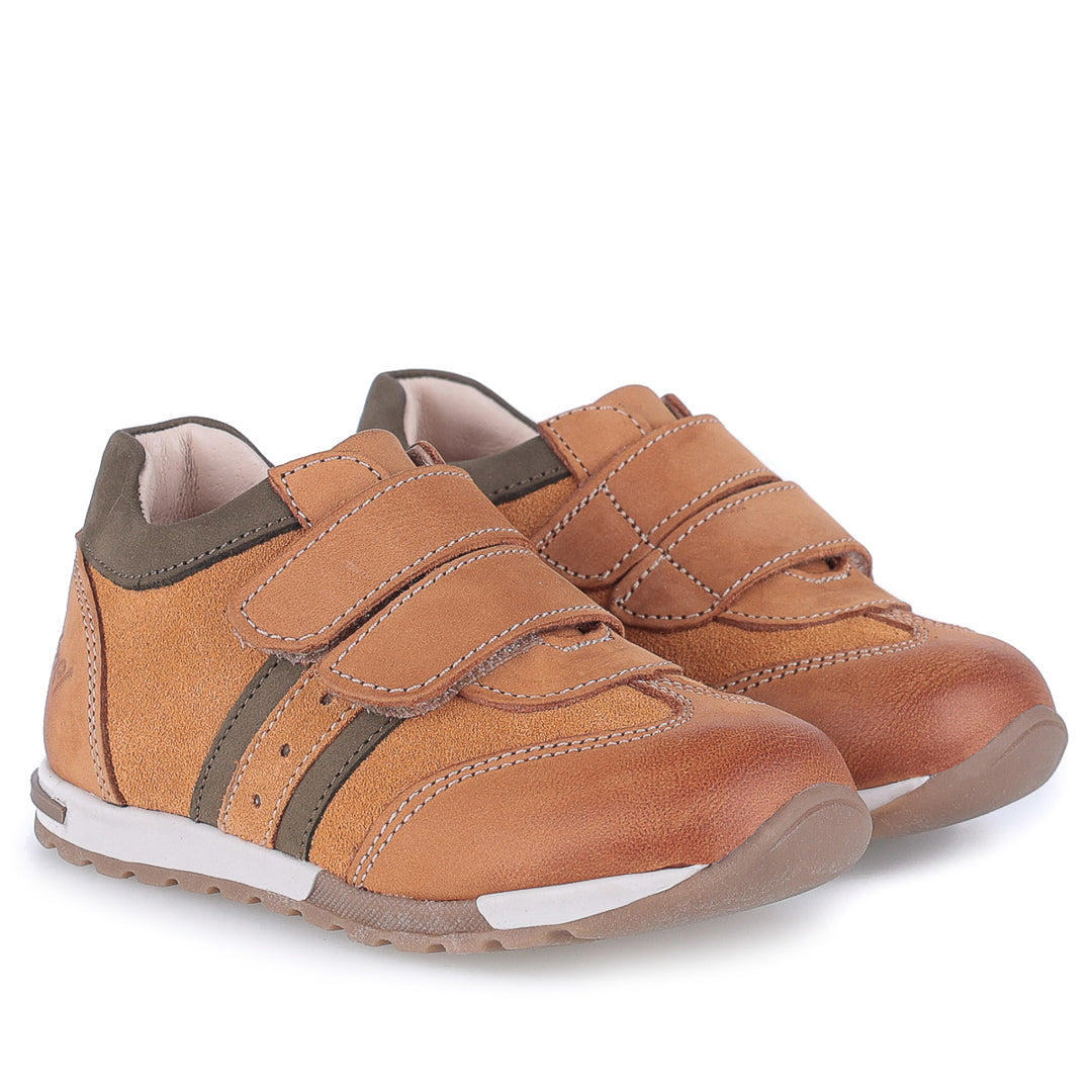 (2333-41) Brown Velcro Trainers - MintMouse (Unicorner Concept Store)