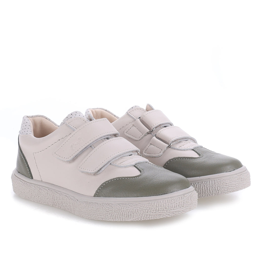 (2708D-28) Low Velcro sneakers Cream - khaki - MintMouse (Unicorner Concept Store)