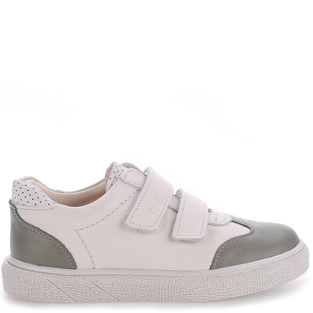(2708D-28) Low Velcro sneakers Cream - khaki - MintMouse (Unicorner Concept Store)