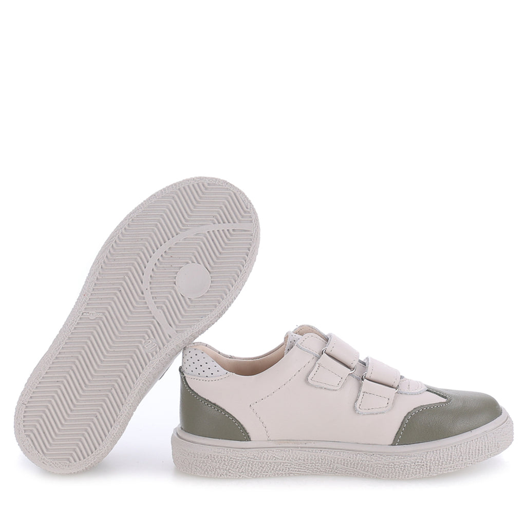 (2708D-28) Low Velcro sneakers Cream - khaki - MintMouse (Unicorner Concept Store)