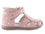 (1214A-10) Emel pink stars closed sandals