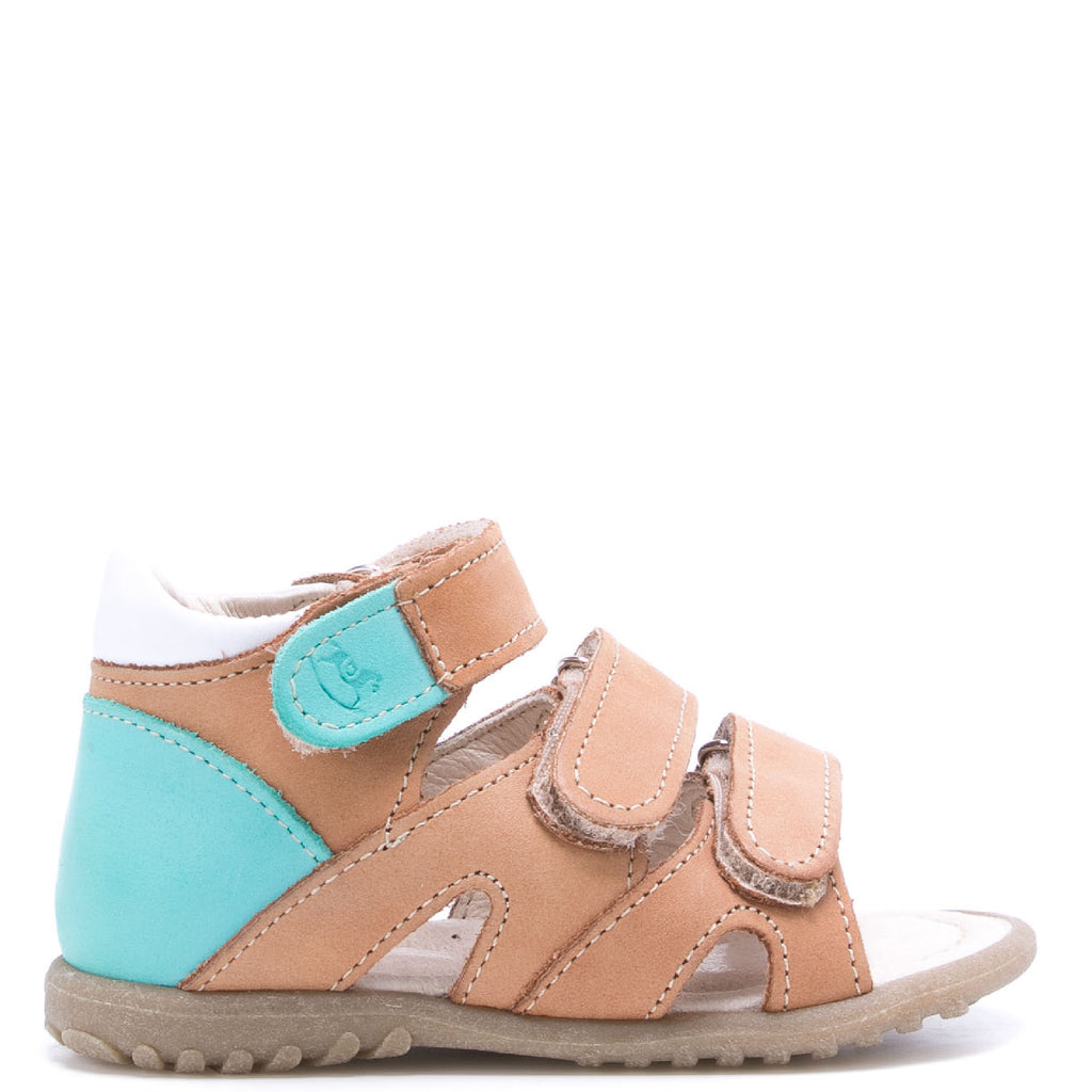 (2386-19) Emel cognac 3 strap Sandals - MintMouse (Unicorner Concept Store)