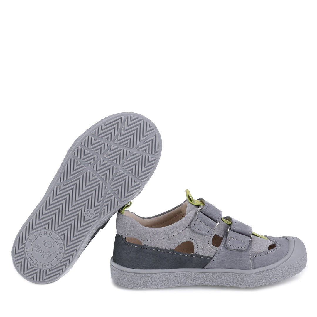 (2800A) Emel halfopen summer shoe grey - MintMouse (Unicorner Concept Store)