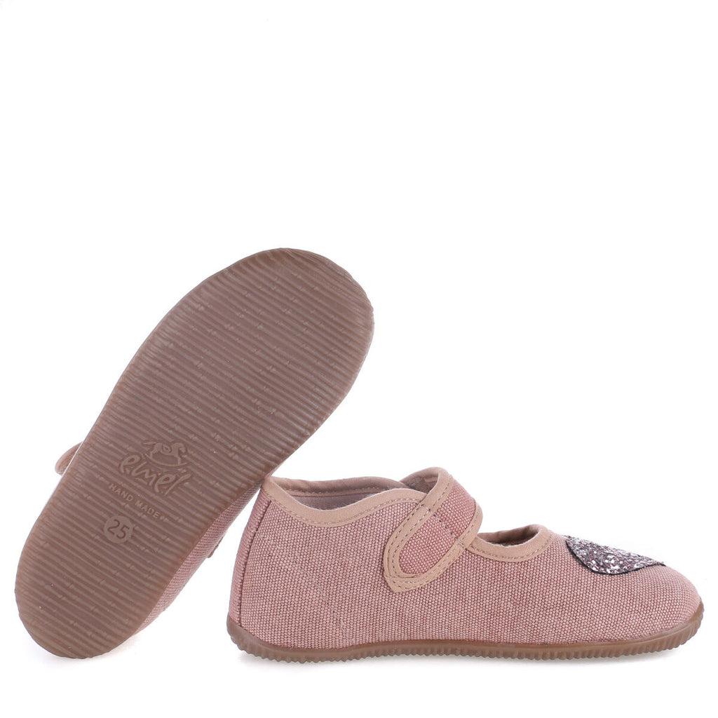 (EK4000-12) Emel slippers ballerina - Pink Sparkly heart - MintMouse (Unicorner Concept Store)