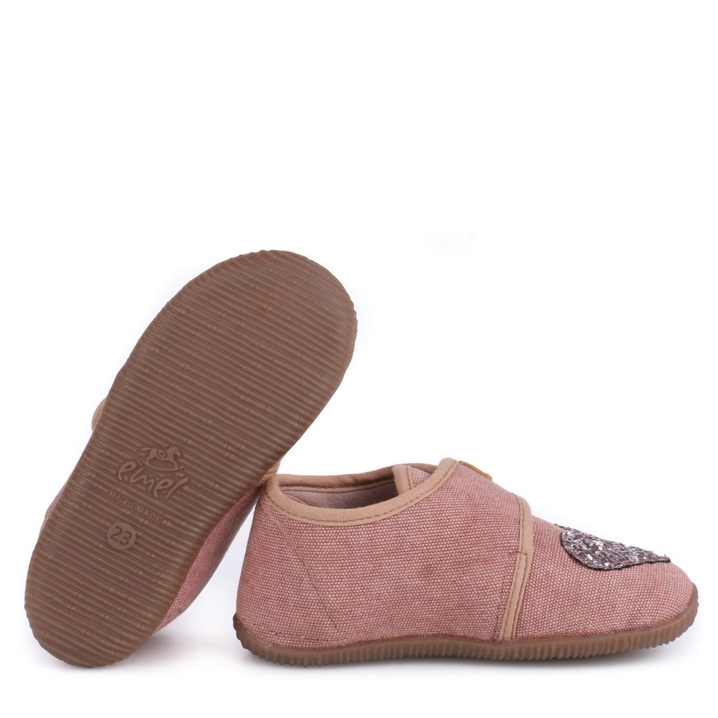 (EK5000A-23) Emel slippers - Pink Sparkly heart - MintMouse (Unicorner Concept Store)