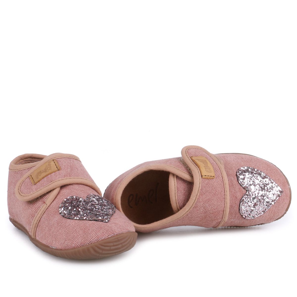 (EK5000A-23) Emel slippers - Pink Sparkly heart - MintMouse (Unicorner Concept Store)