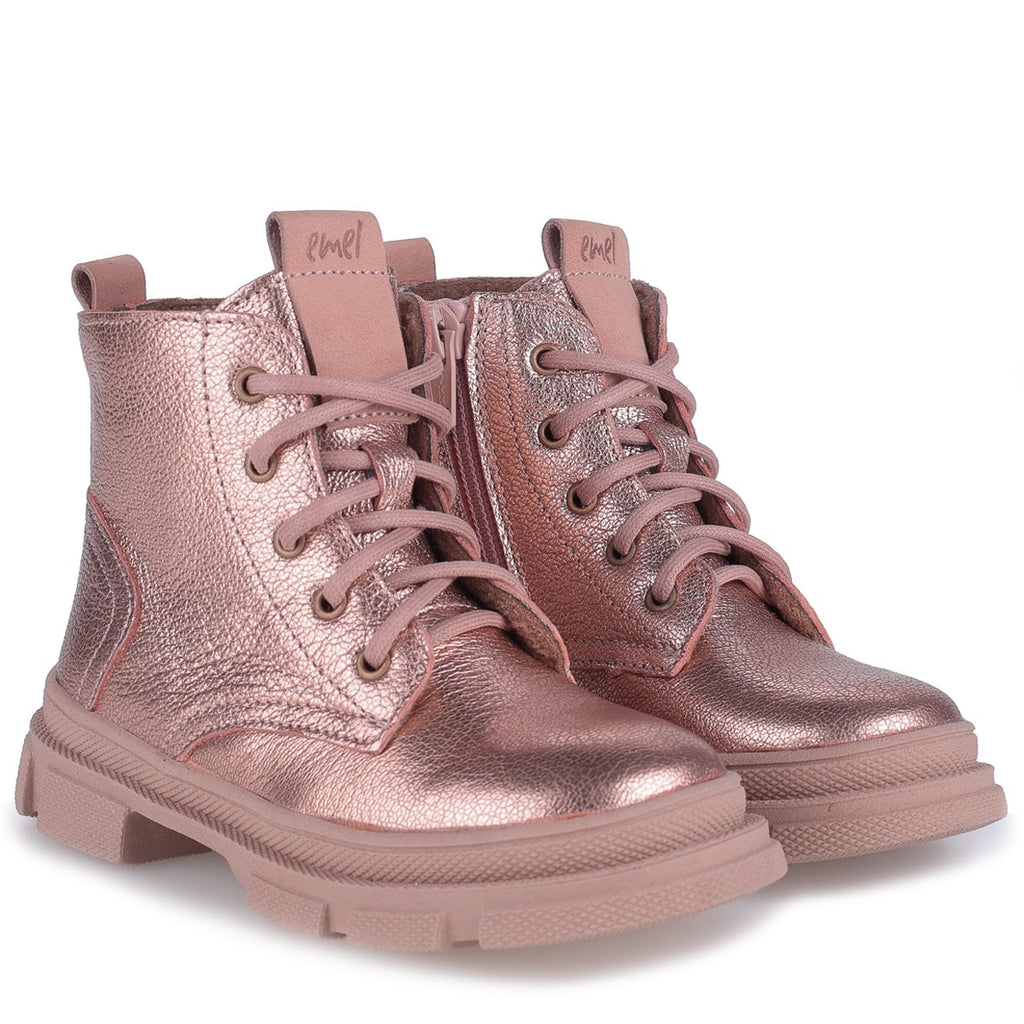 (EY2770-1) Emel Lace Up Winter Boots - MintMouse (Unicorner Concept Store)