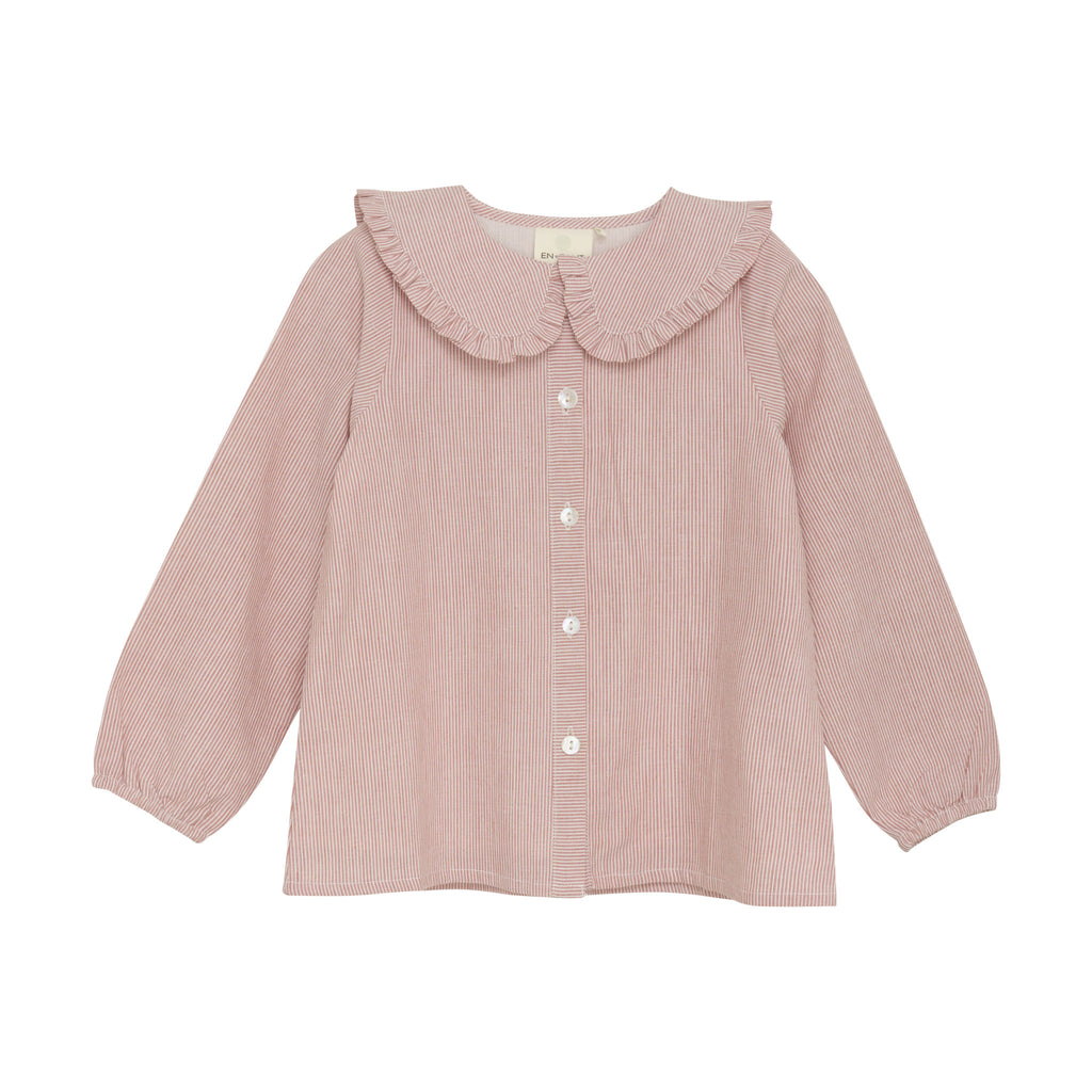 Girl's Shirt Stripe - Old Rose - MintMouse (Unicorner Concept Store)