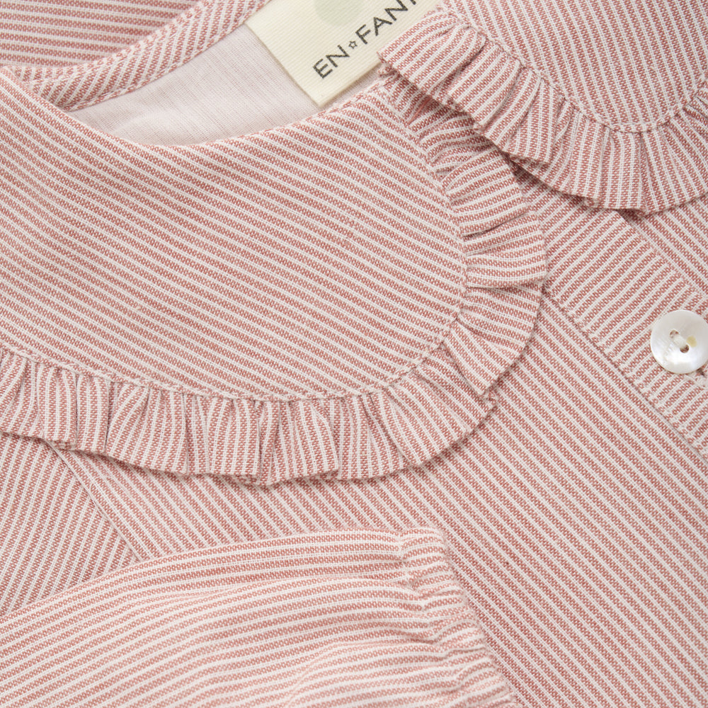 Girl's Shirt Stripe - Old Rose - MintMouse (Unicorner Concept Store)
