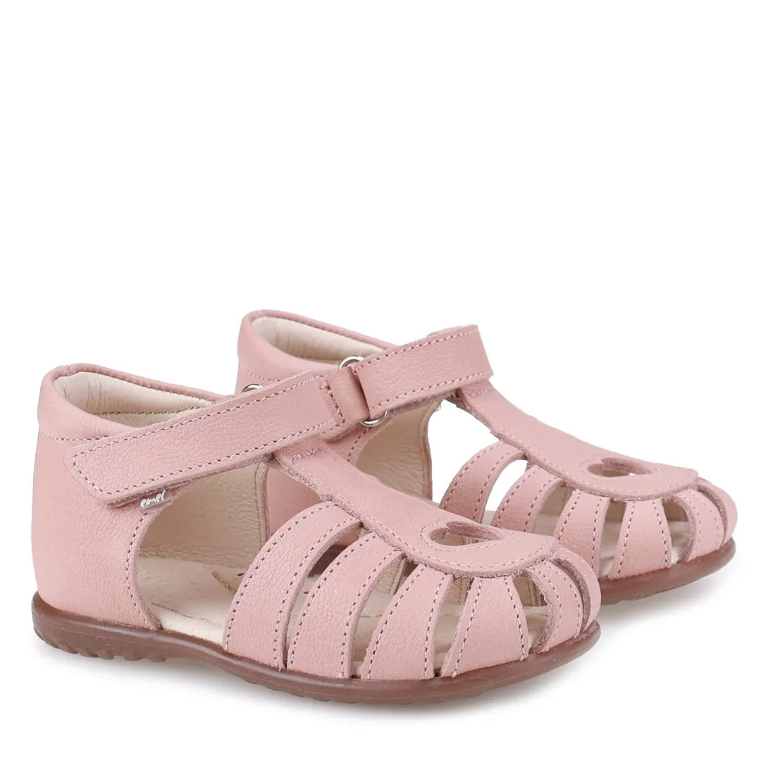 (1151F-2) Emel Heart Pink Sandal