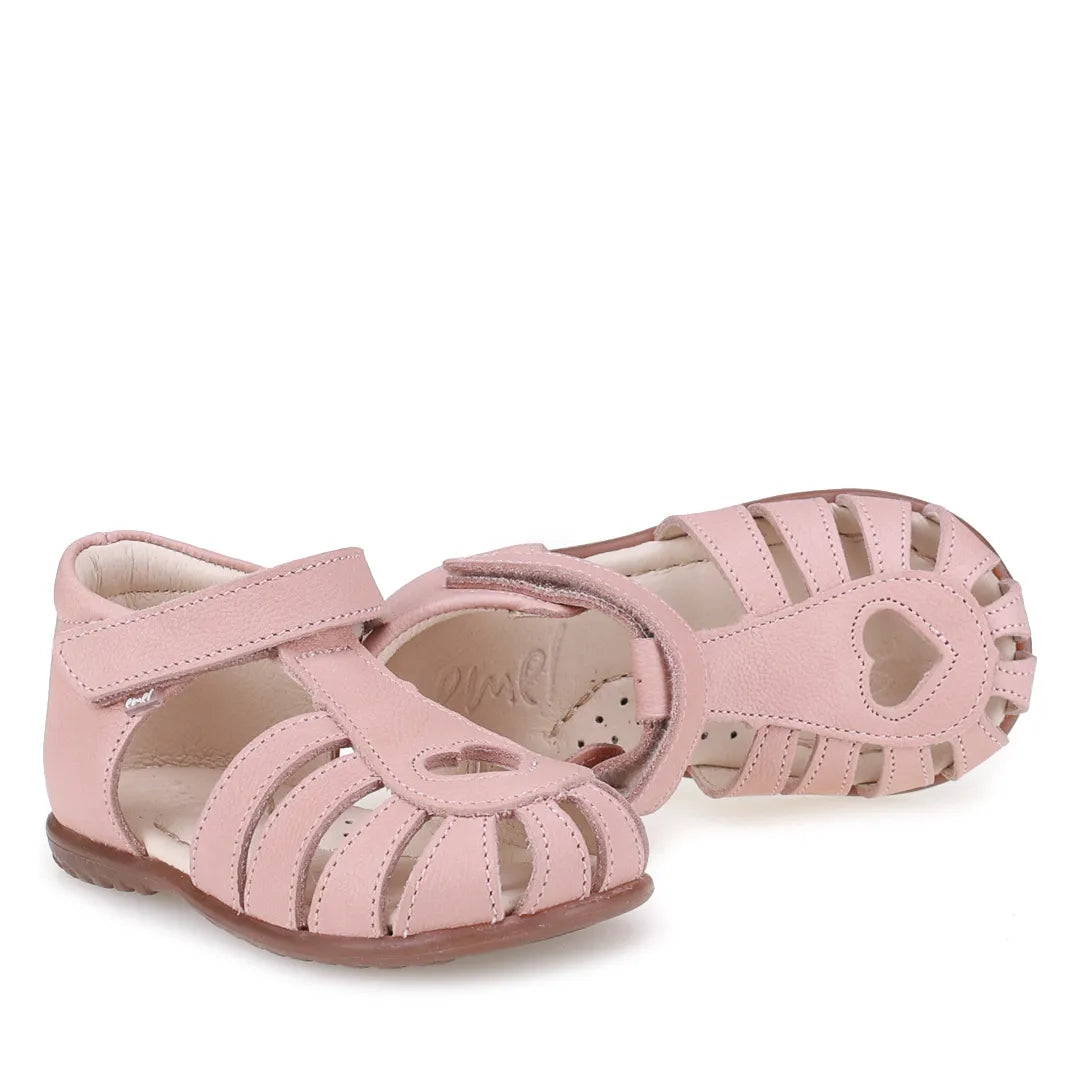 (1151F-2) Emel Heart Pink Sandal