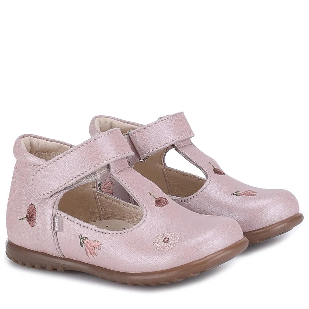 (2409J-5) Emel Ballerina light rose gold Embroided Flowers - MintMouse (Unicorner Concept Store)