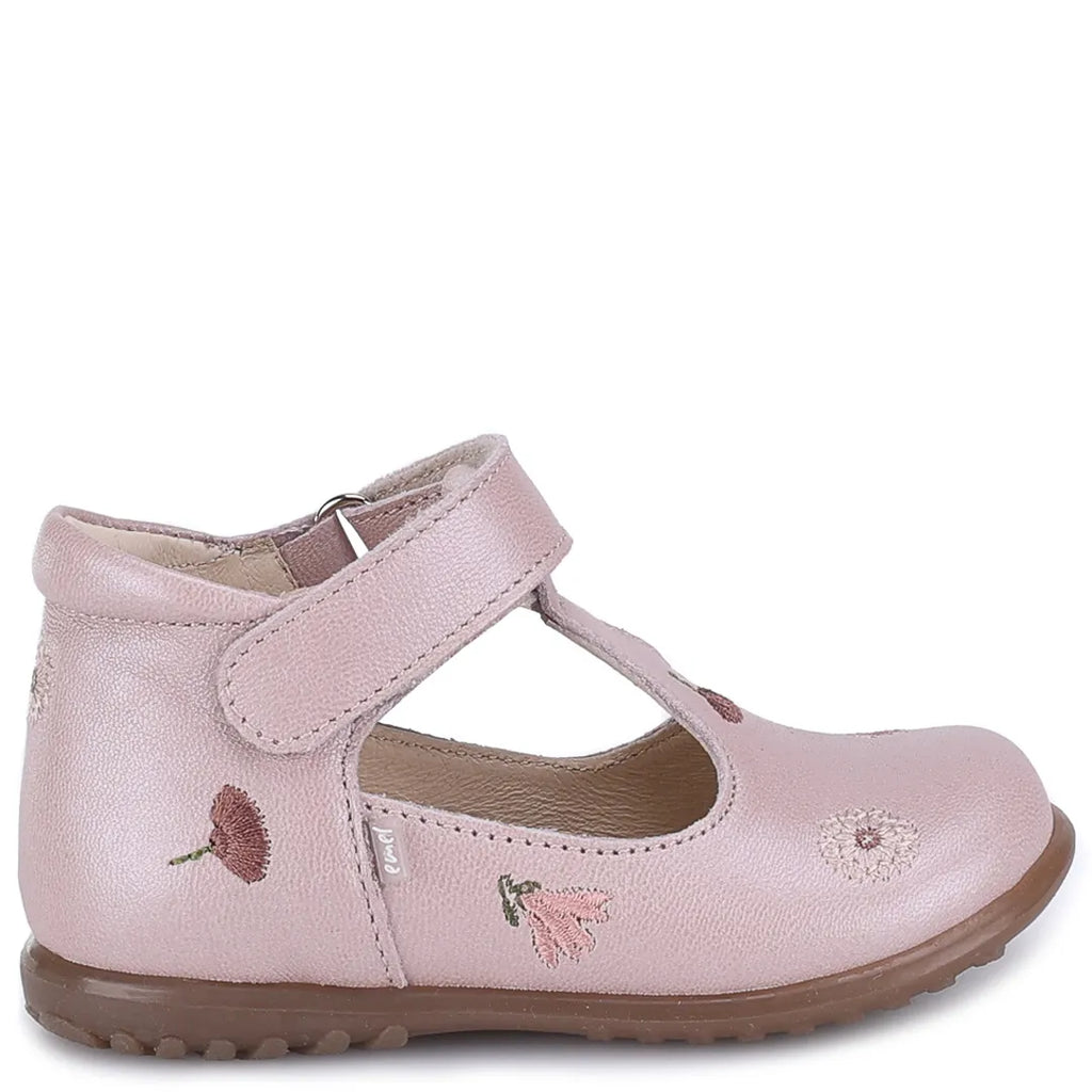 (2409J-5) Emel Ballerina light rose gold Embroided Flowers - MintMouse (Unicorner Concept Store)
