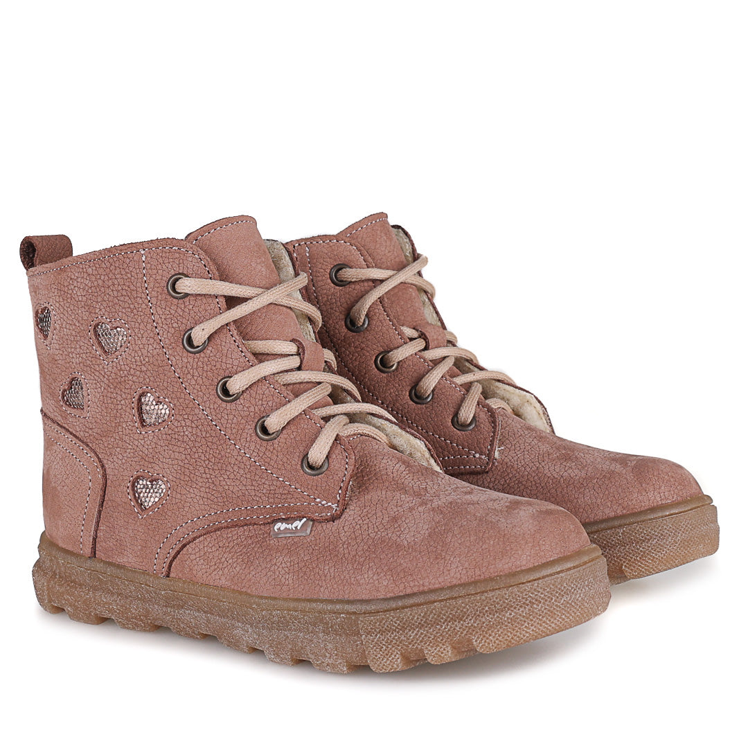 (EY2851A) Emel Polar-lined Kids Ankle Boots