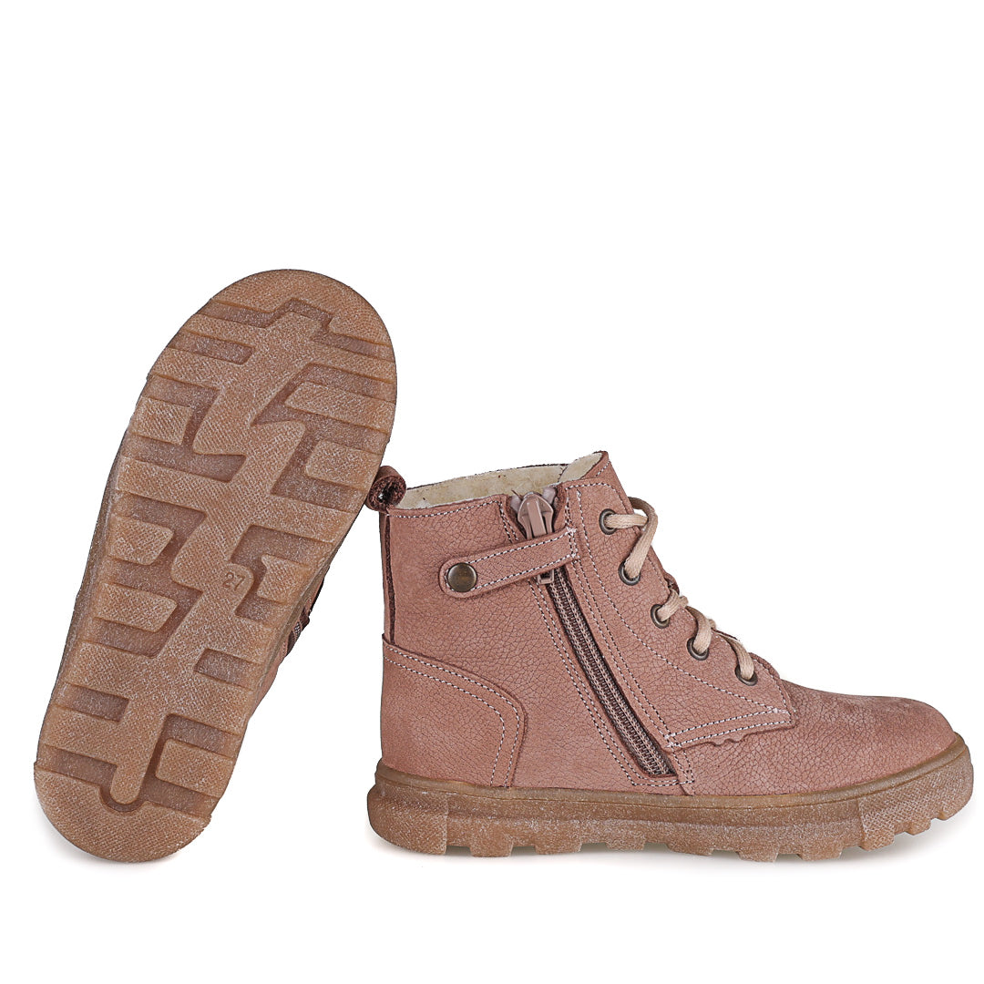 (EY2851A) Emel Polar-lined Kids Ankle Boots