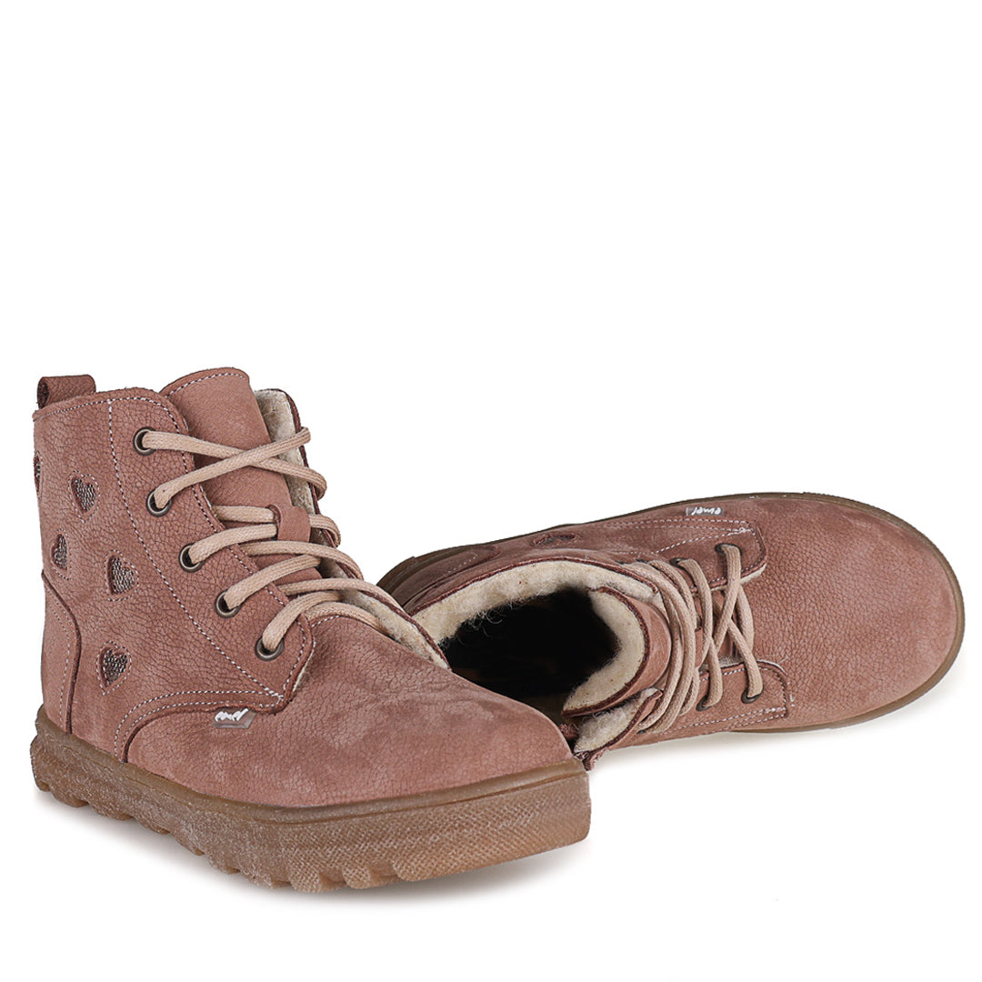 (EY2851A) Emel Polar-lined Kids Ankle Boots