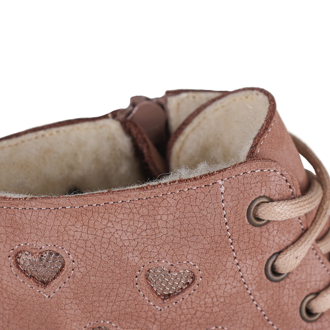 (EY2851A) Emel Polar-lined Kids Ankle Boots
