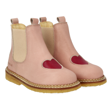 Chelsea Boot with Heart - Rosebud/Berry - MintMouse (Unicorner Concept Store)