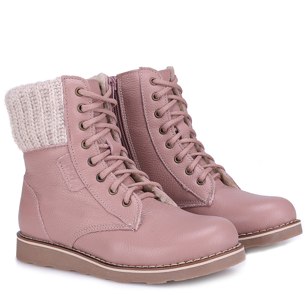 (EV2646B-1/ EV2526B-1) Emel Wool-lined Kids High Winter Boots