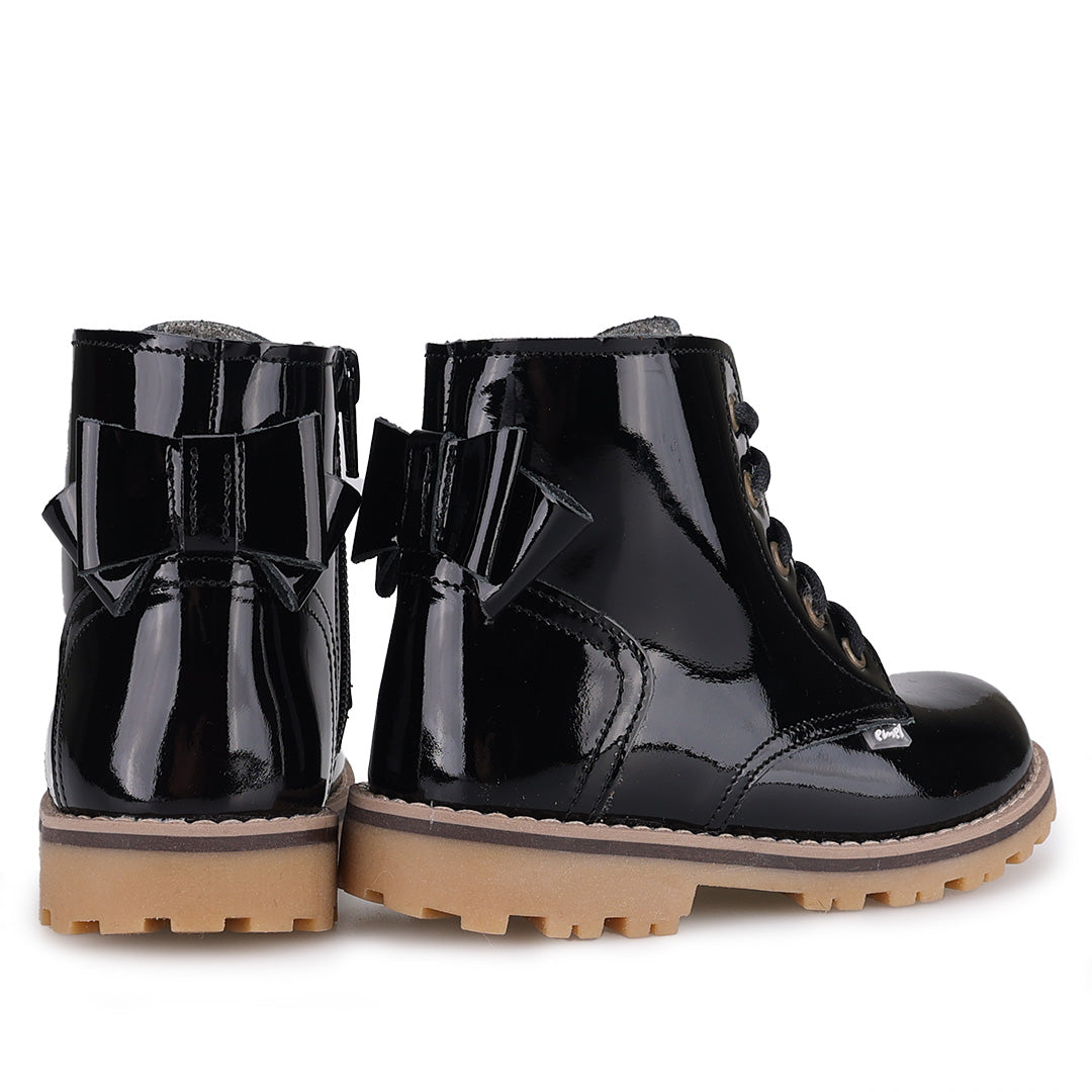 (EV2658A-17) Emel Wool-lined Kids Winter Boots - Navy