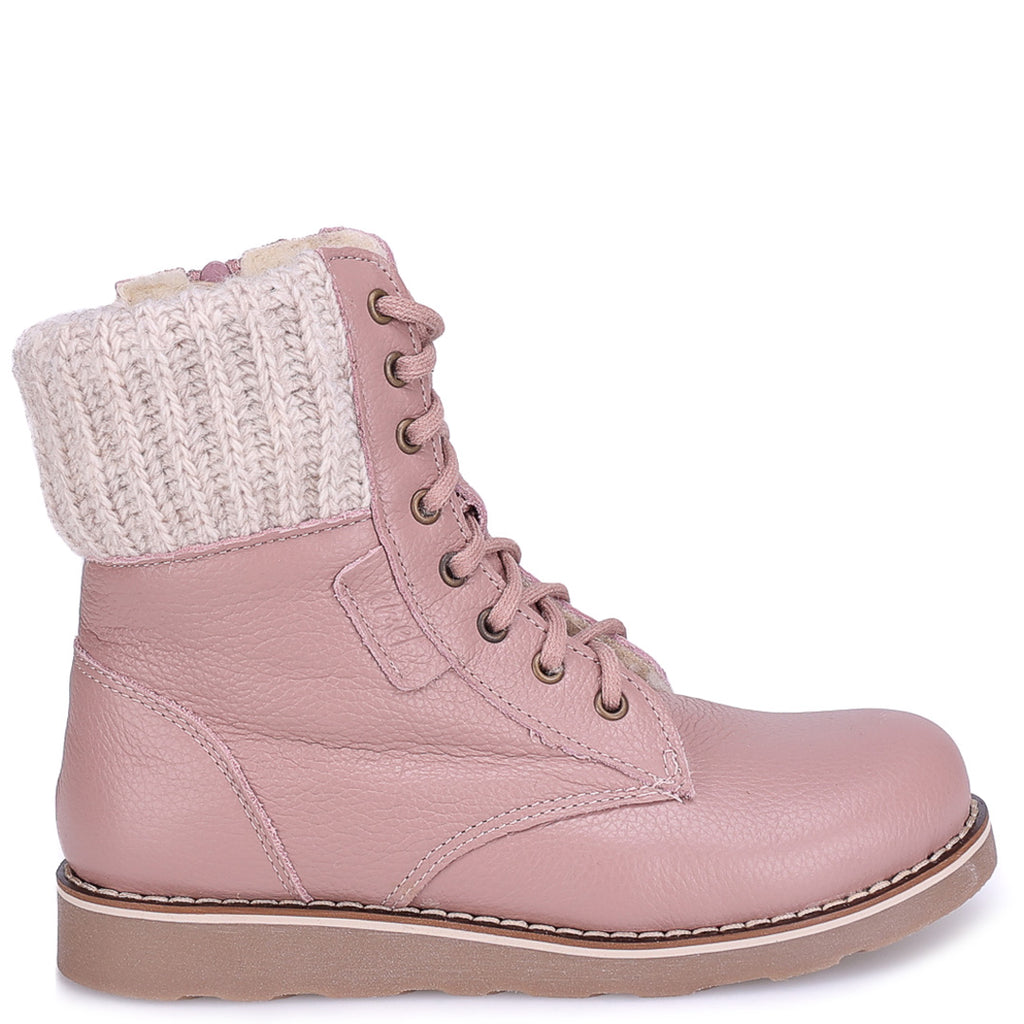 (EV2646B-1/ EV2526B-1) Emel Wool-lined Kids High Winter Boots
