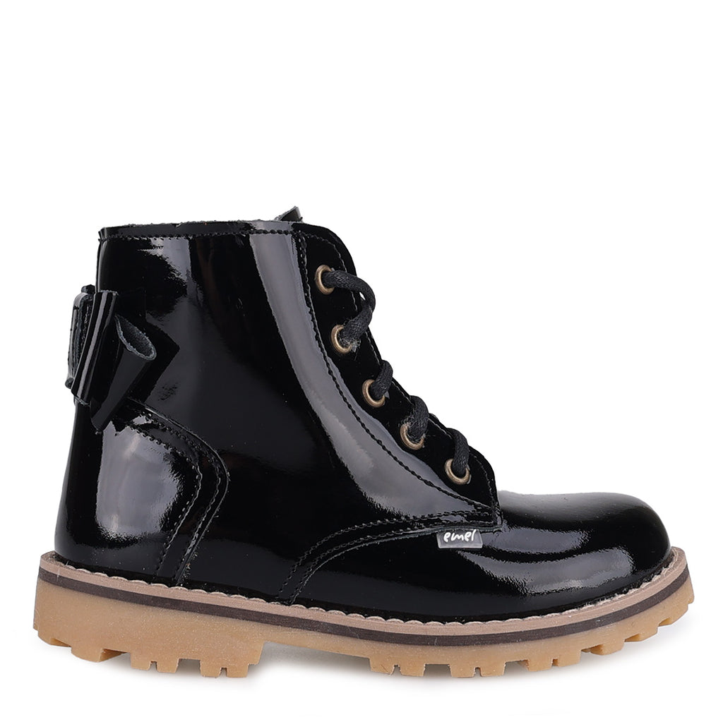 (EV2658A-17) Emel Wool-lined Kids Winter Boots - Navy
