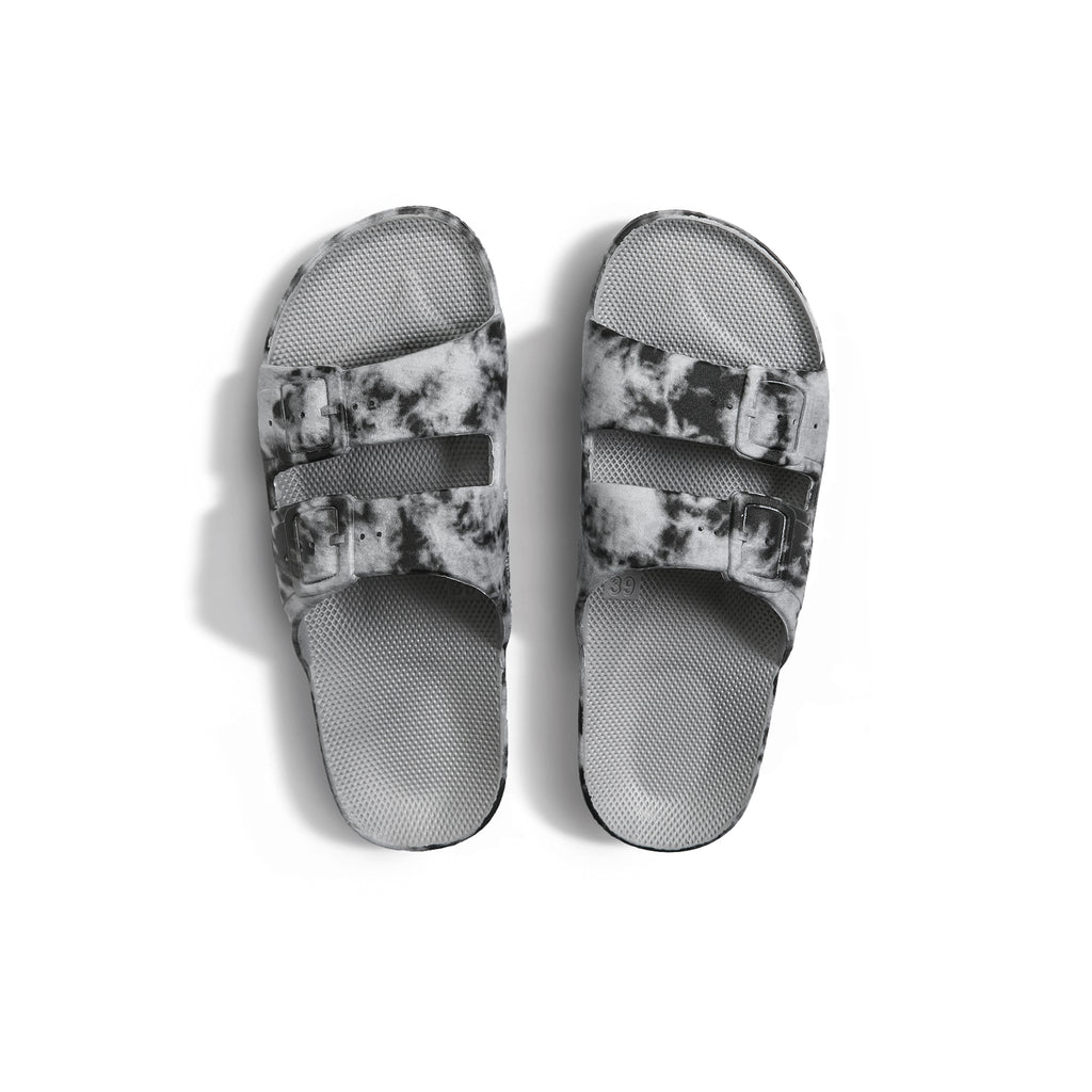 Freedom Moses Slides - Bandhani Grey - MintMouse (Unicorner Concept Store)