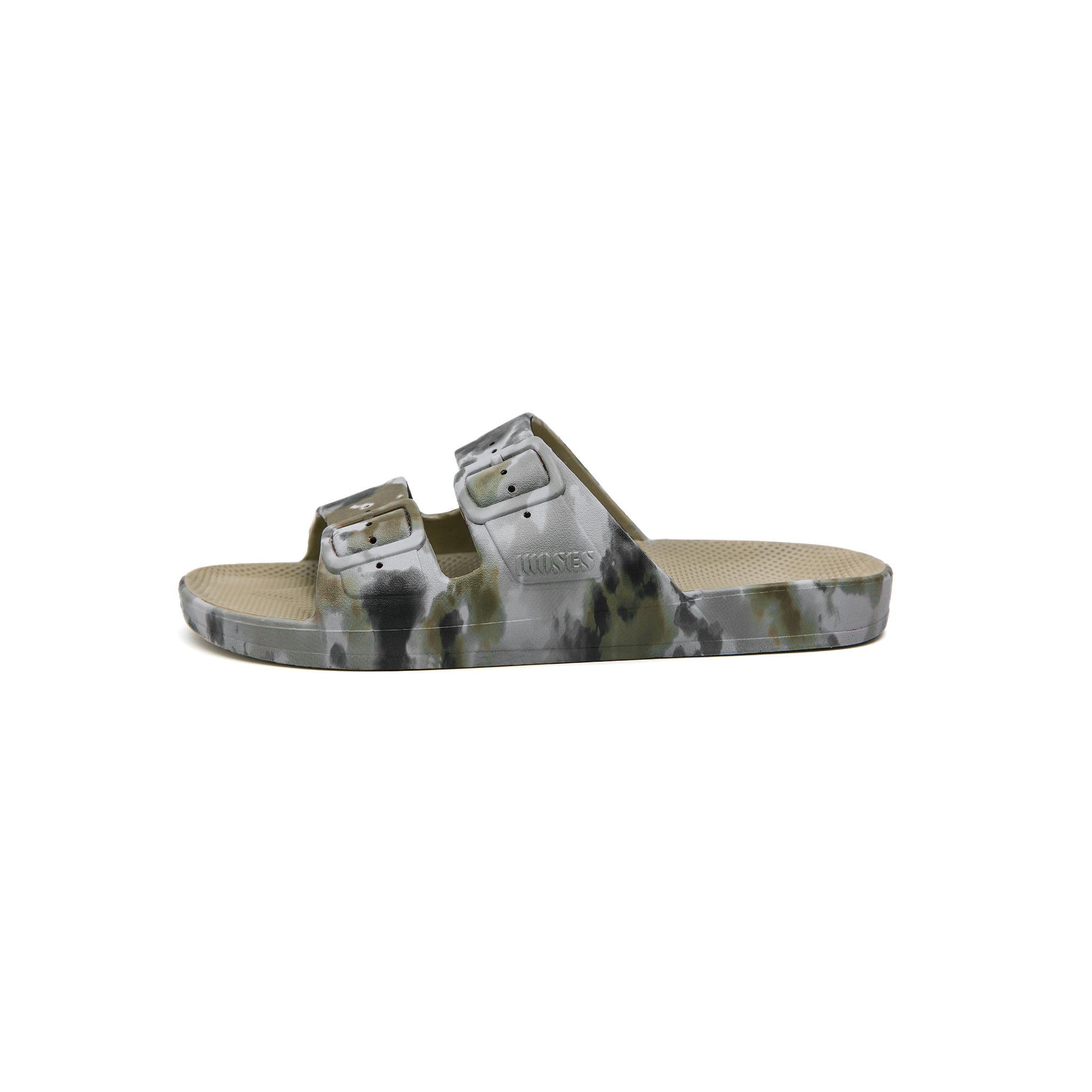 Freedom Moses Slides - Bandhani Khaki - MintMouse (Unicorner Concept Store)