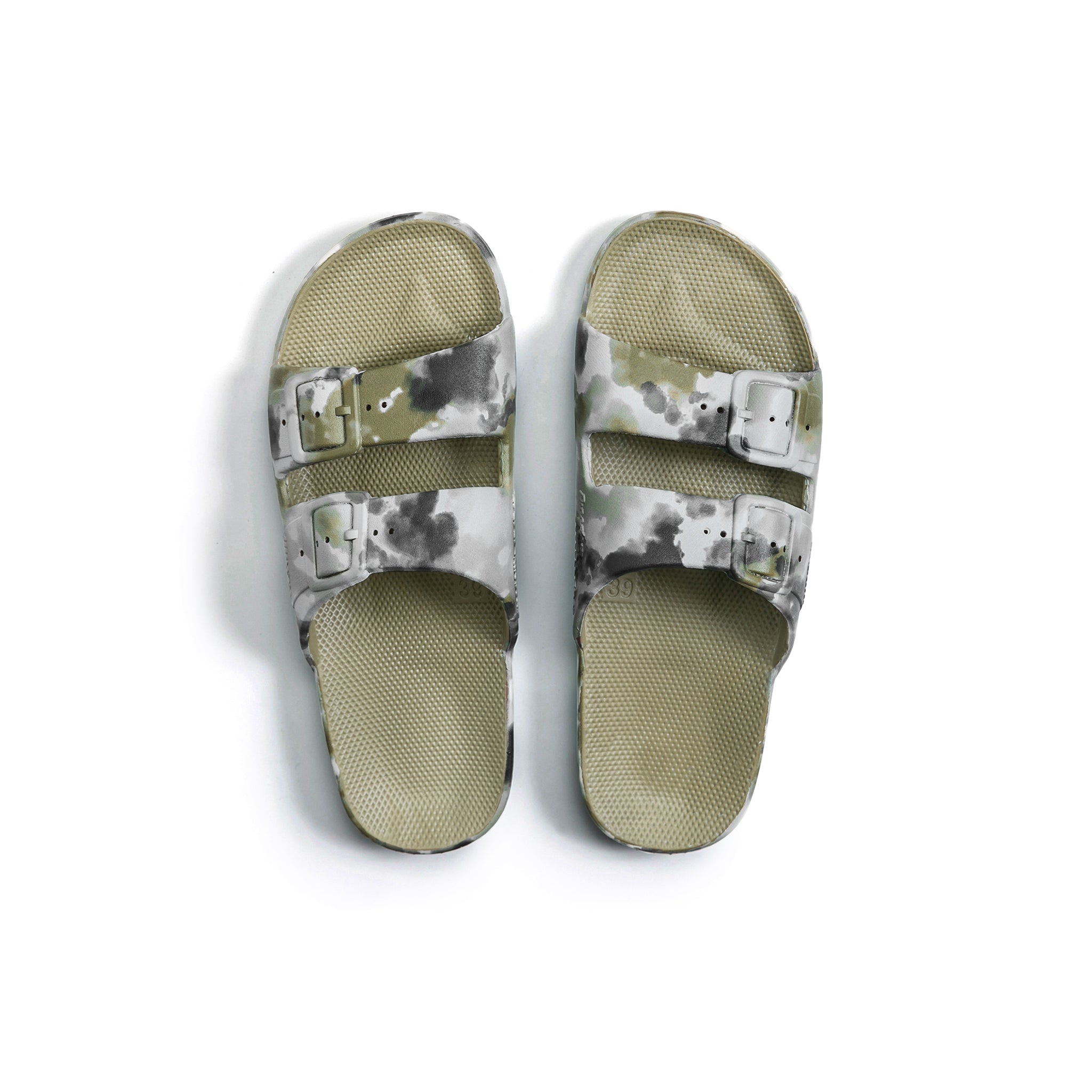 Freedom Moses Slides - Bandhani Khaki - MintMouse (Unicorner Concept Store)