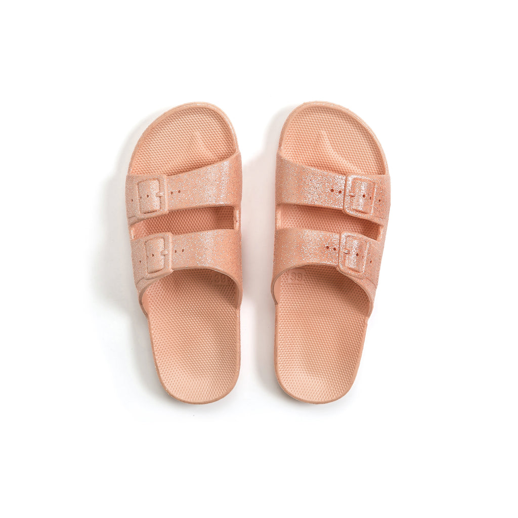 Freedom Moses Slides - Apricot Glitter - MintMouse (Unicorner Concept Store)