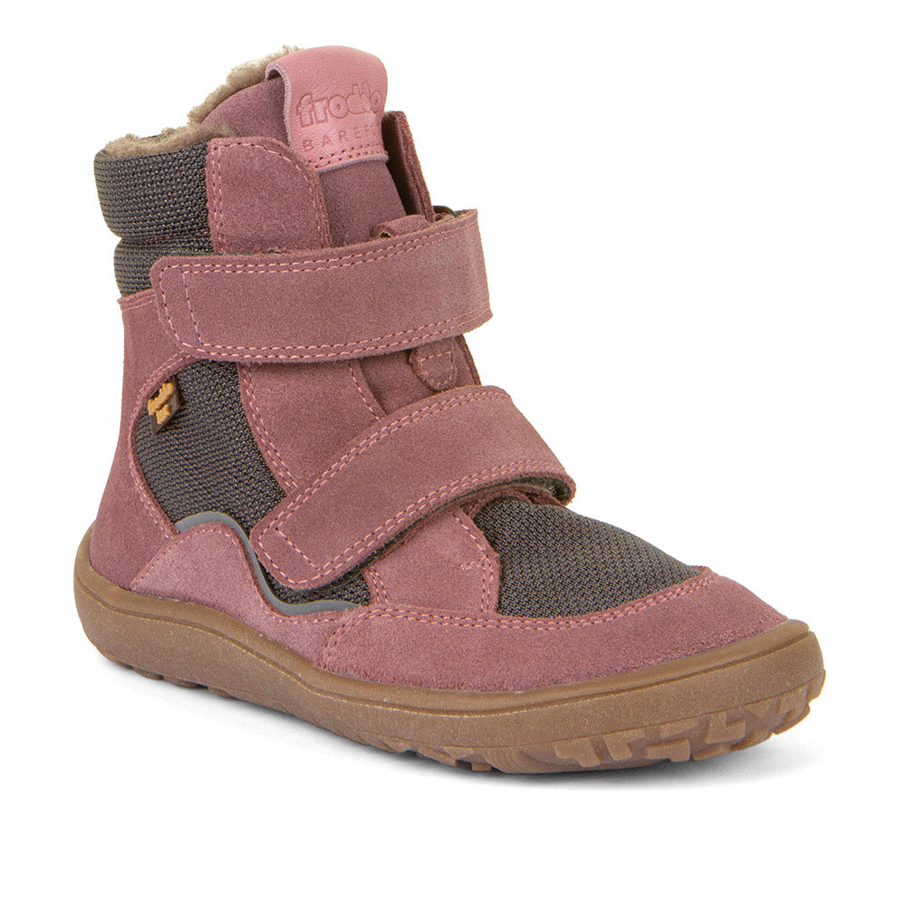 (G3160205-7 / G3160233-6) Froddo Barefoot TEX Winter shoes - Grey/Pink - MintMouse (Unicorner Concept Store)