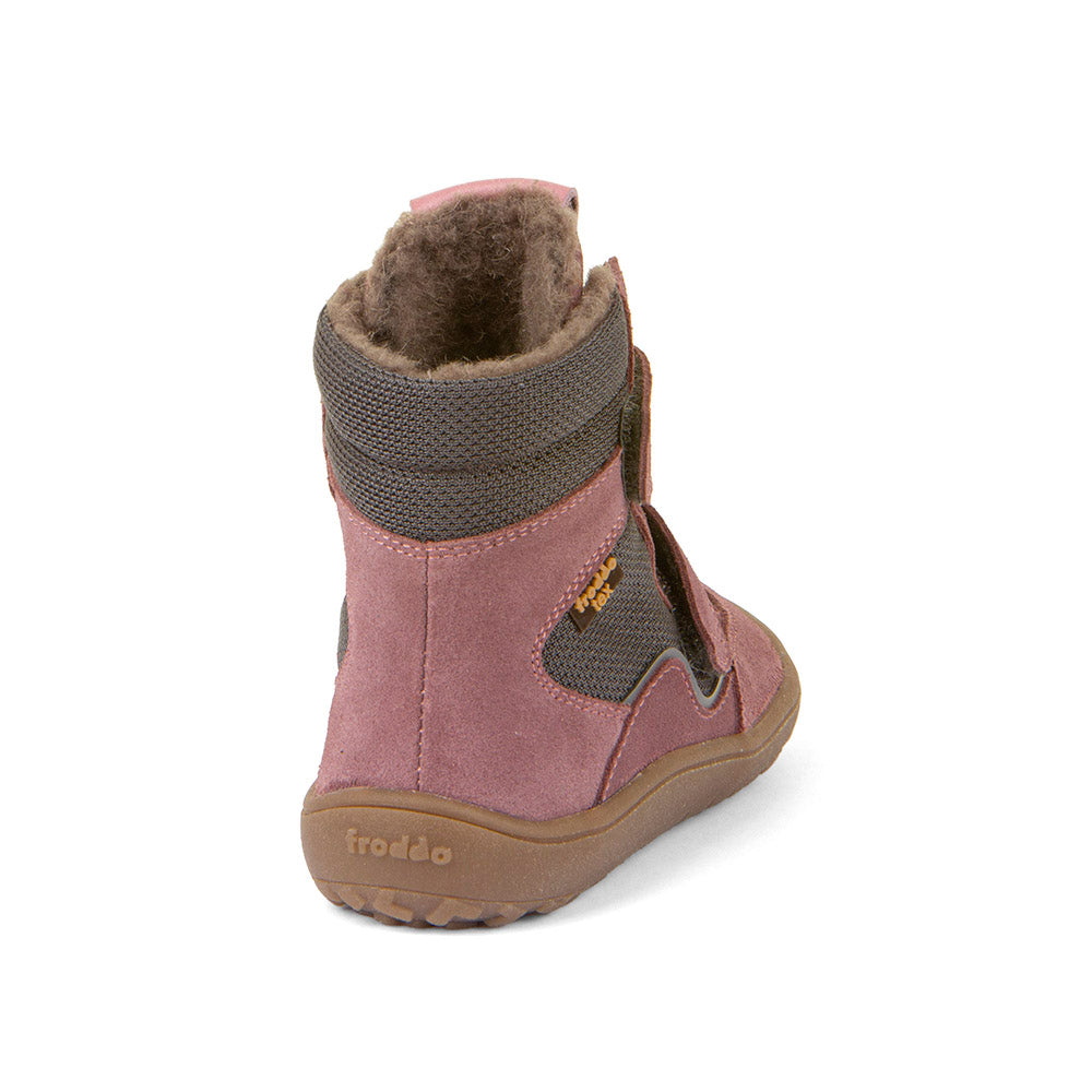 (G3160205-7 / G3160233-6) Froddo Barefoot TEX Winter shoes - Grey/Pink - MintMouse (Unicorner Concept Store)