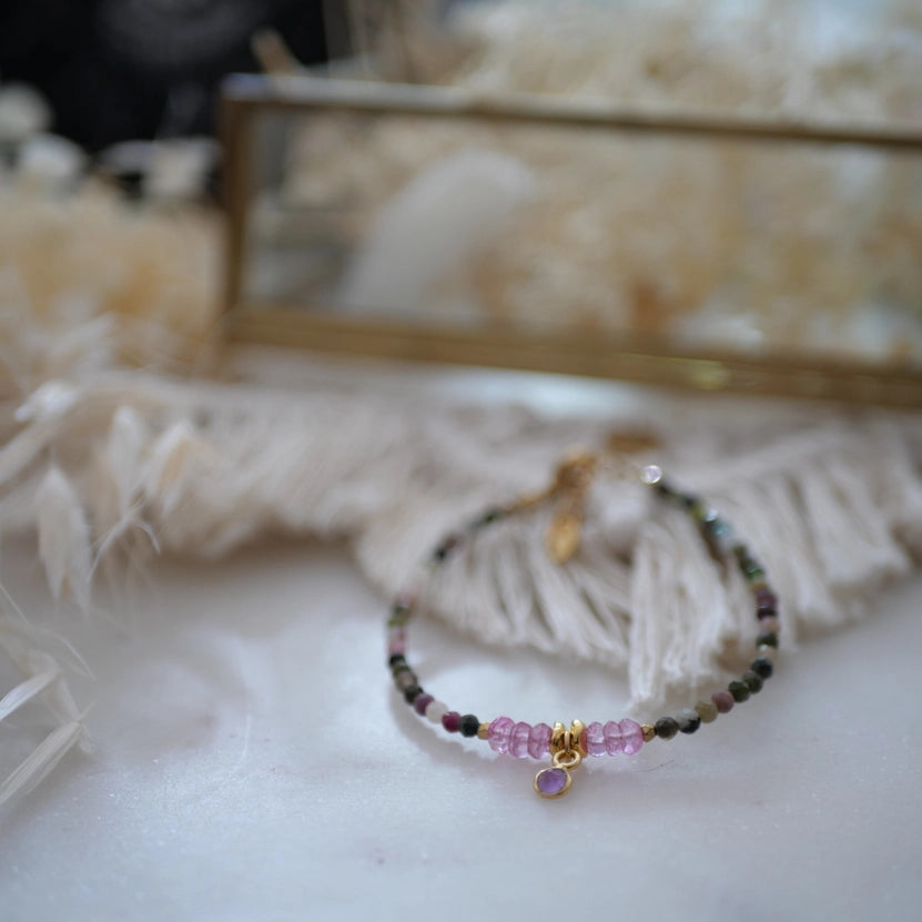 Bracelet Karishma Tourmaline and Pink Topaz - MintMouse (Unicorner Concept Store)