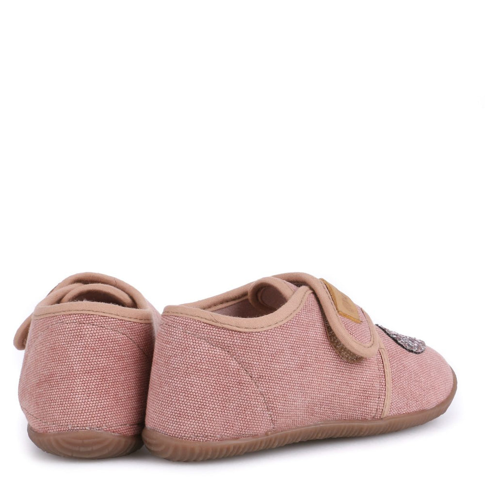 (EK5000A-23) Emel slippers - Pink Sparkly heart